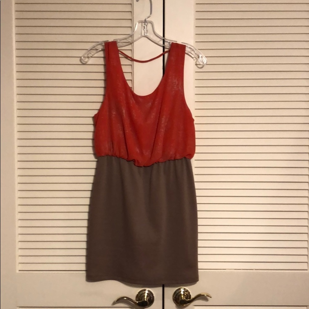 Orange and Gold dress